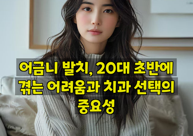 어금니 발치, 20대 초반에 겪는 어려움과 치과 선택의 중요성